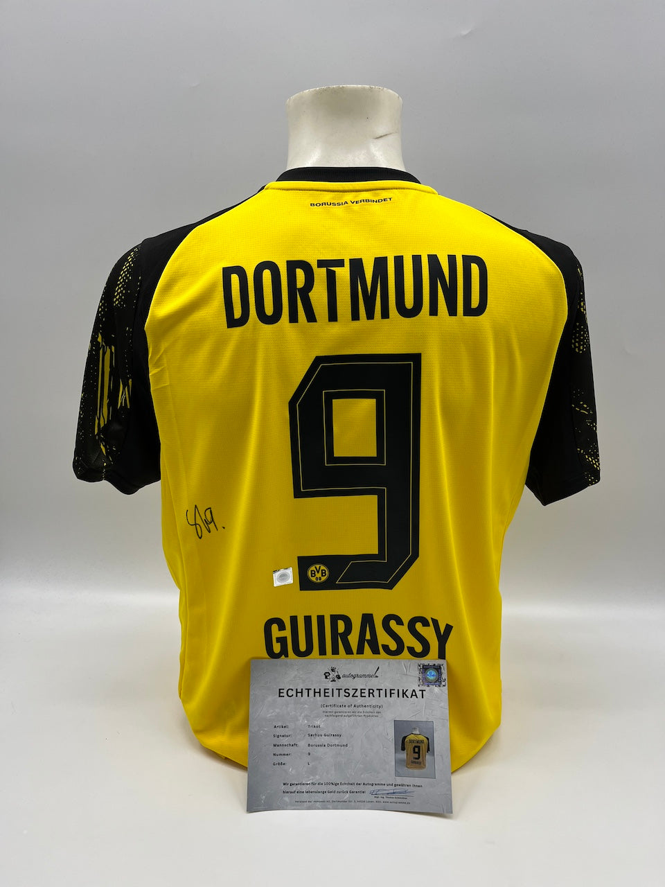 Borussia Dortmund Trikot Serhou Guirassy signiert BVB Puma L
