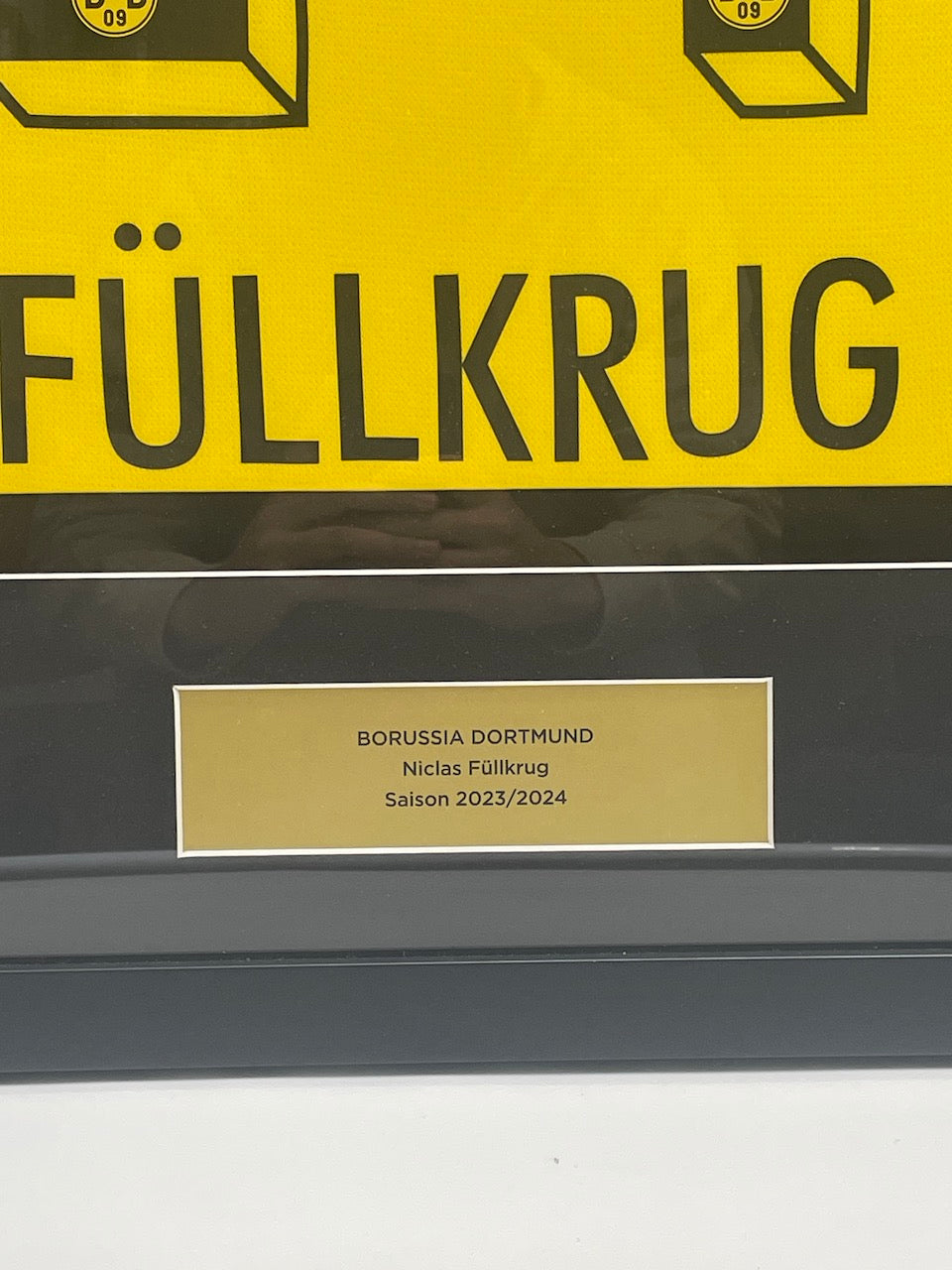 Borussia Dortmund Trikot Niclas Füllkrug signiert im Rahmen Puma BVB