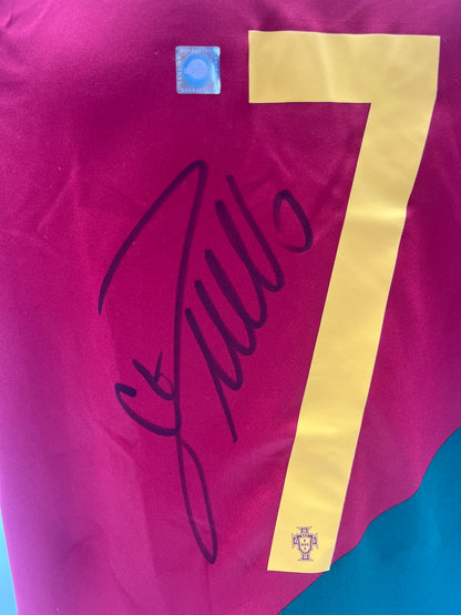 Portugal Trikot Cristiano Ronaldo signiert Autogramm COA neu M