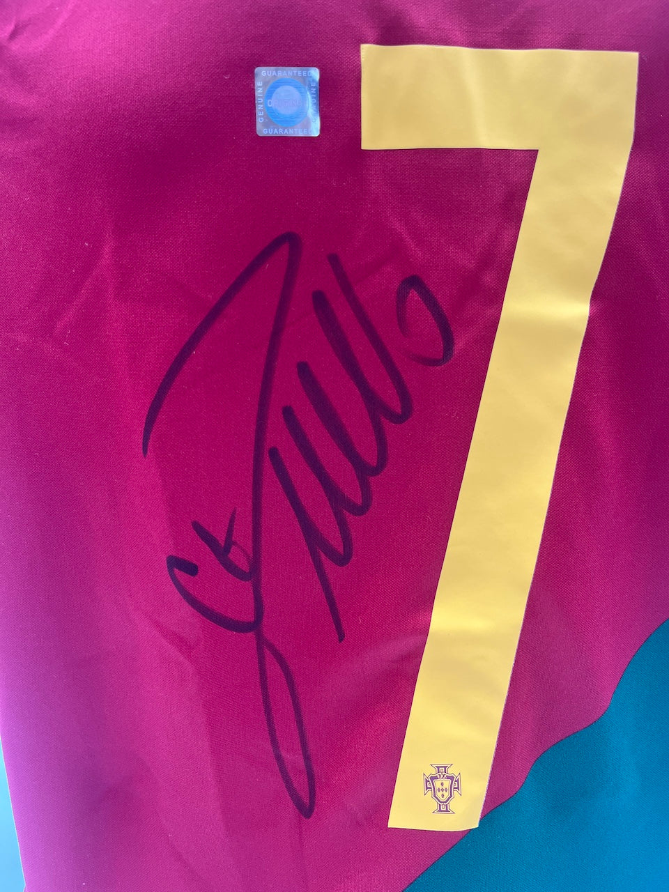 Portugal Trikot Cristiano Ronaldo signiert Autogramm COA neu M