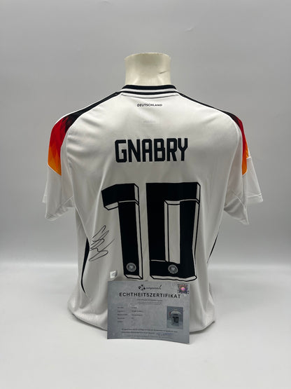 DFB Trikot Serge Gnabry signiert Autogramm Adidas COA L