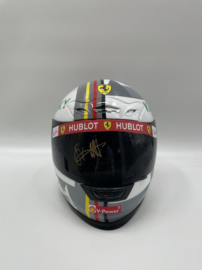 Sebastian Vettel Formula 1 Helmet signed autograph and certificate of authenticity 1:1