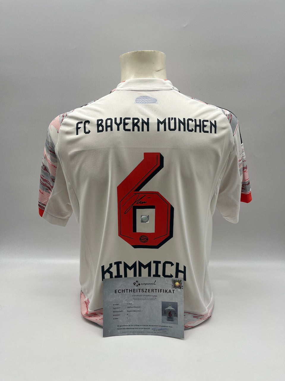 Bayern München Trikot Joshua Kimmich signiert Adidas COA L