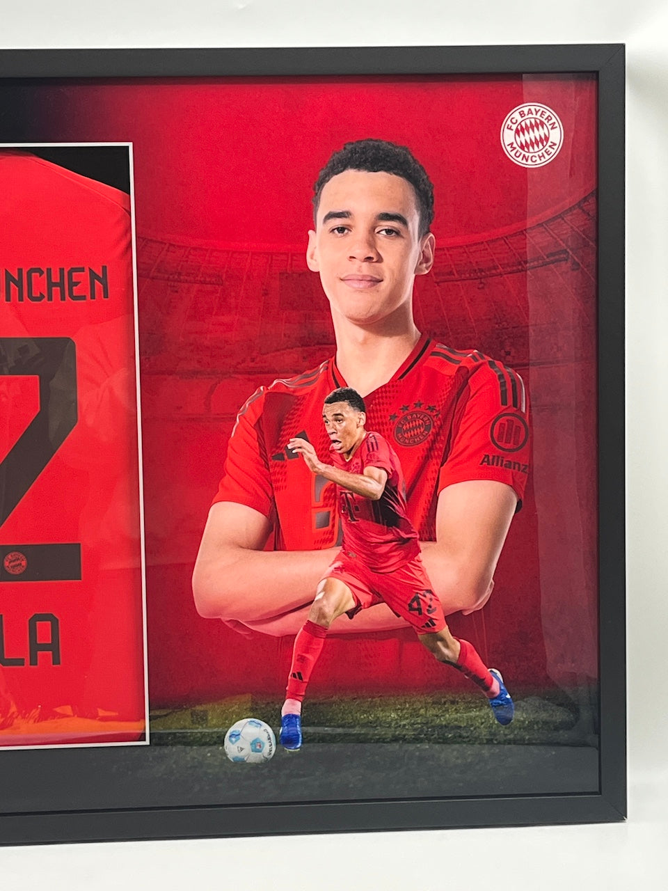 Bayern München Trikot Jamal Musiala signiert im Rahmen COA Adidas 71/100