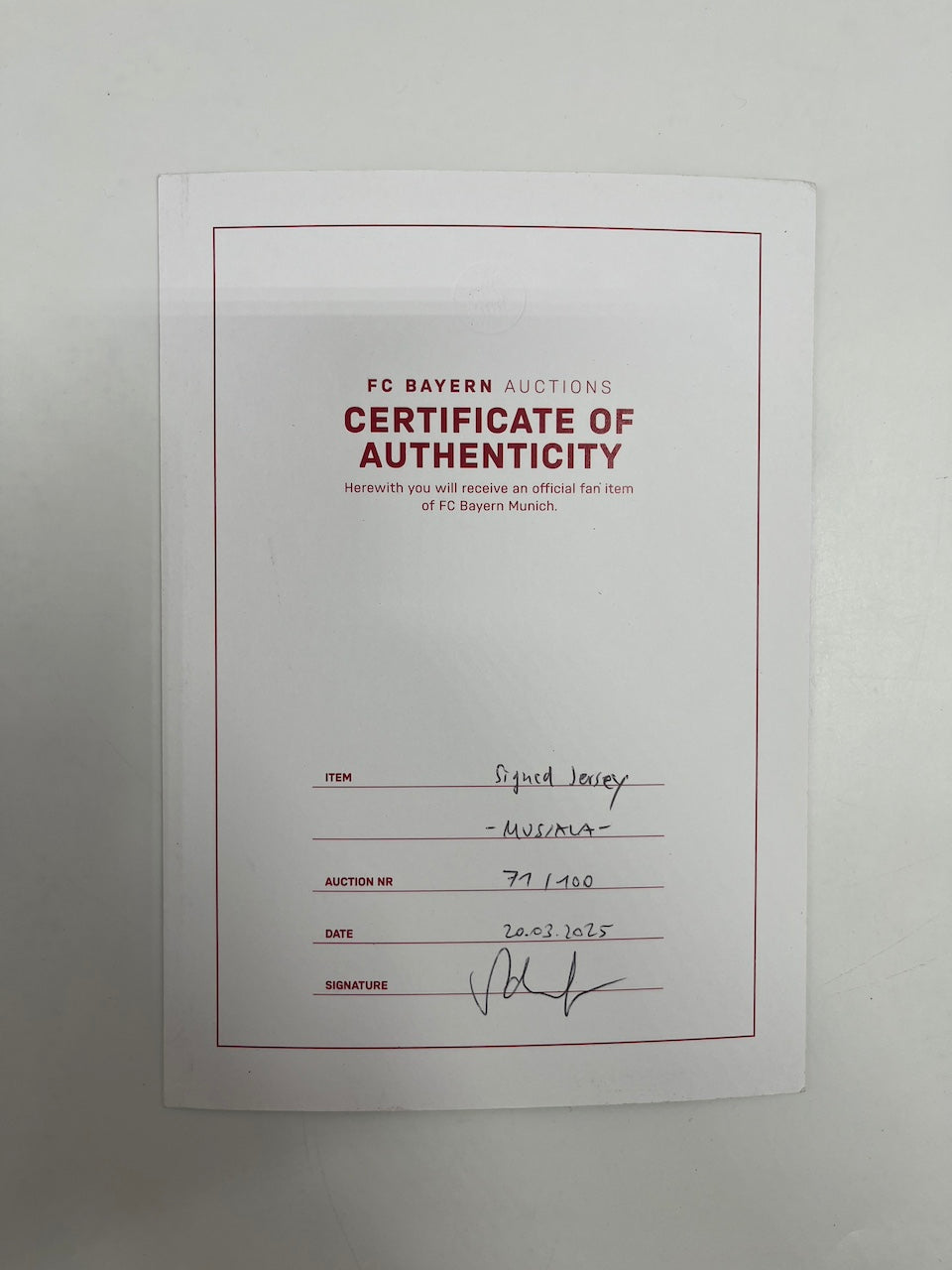 Bayern München Trikot Jamal Musiala signiert im Rahmen COA Adidas 71/100