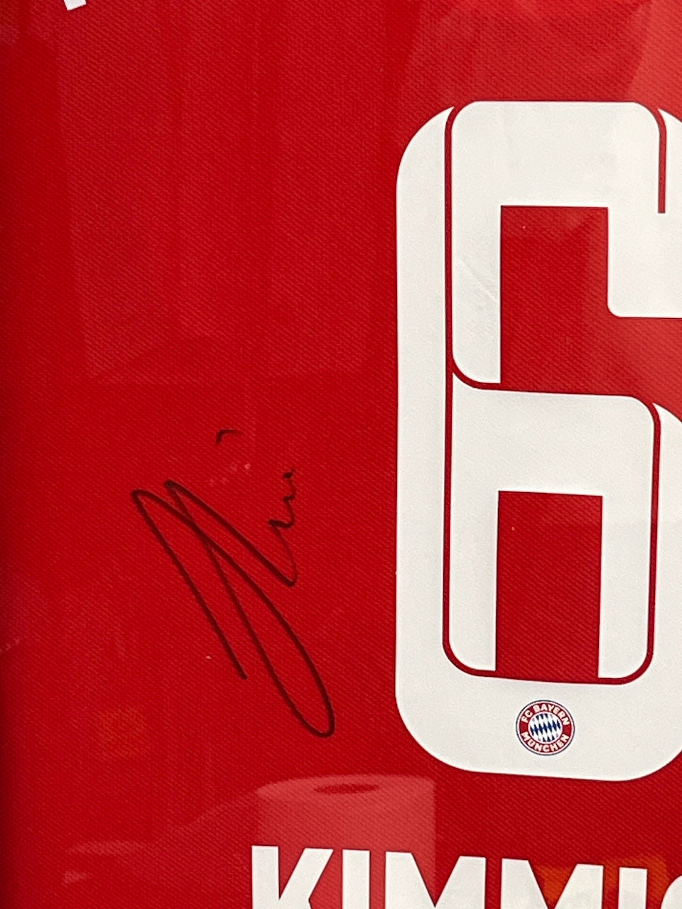 Bayern München Trikot Joshua Kimmich signiert im Rahmen COA Adidas 41/50