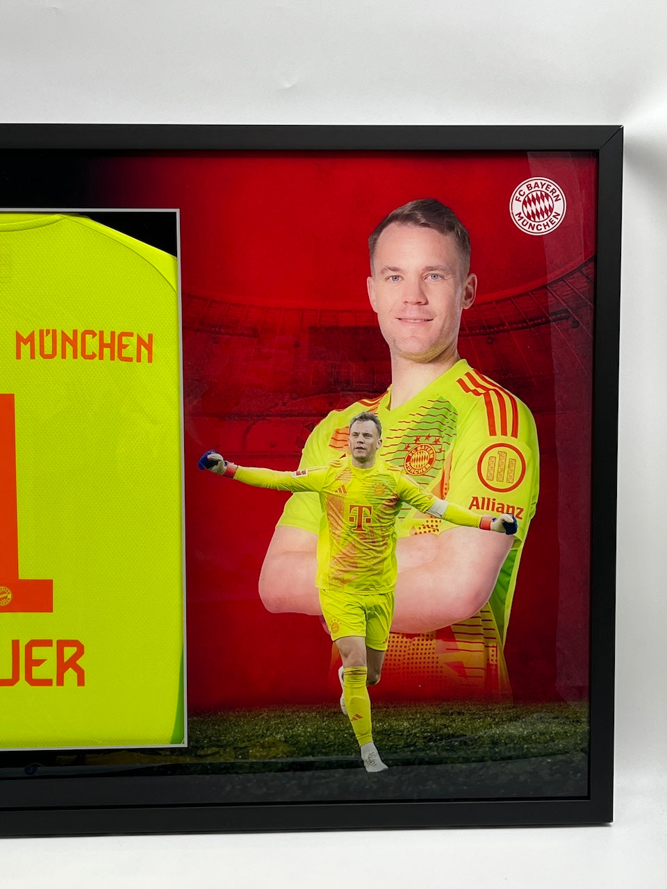 Bayern München Trikot Manuel Neuer signiert im Rahmen COA Adidas 52/100