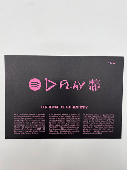 FC Barcelona x Ed Sheeran Trikot 25/26 Teamsigniert limitiert Play 12/22 Nike M
