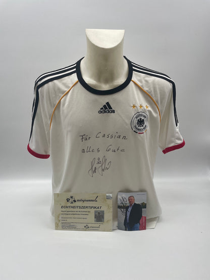 DFB Shirt Horst Hrubesch Signed adidas Coa Germany DFB Autogram XL