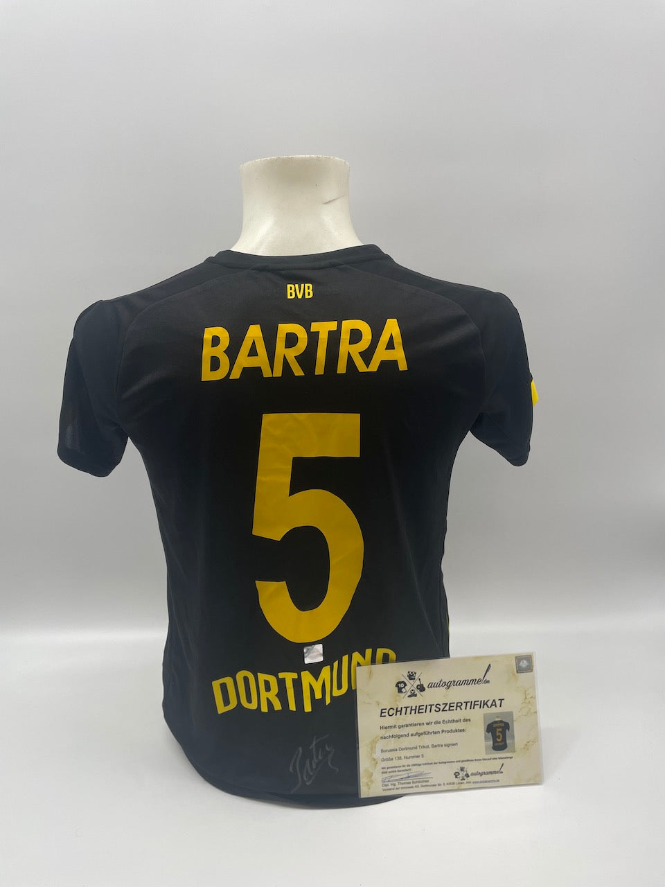 Borussia Dortmund jersey Marc Bartra signed BVB autograph Puma M