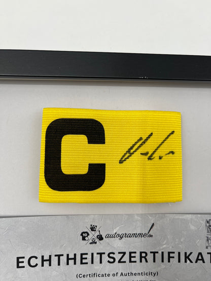 Kapitänsbinde Luka Modric signiert im Rahmen Real Madrid COA Autogramm