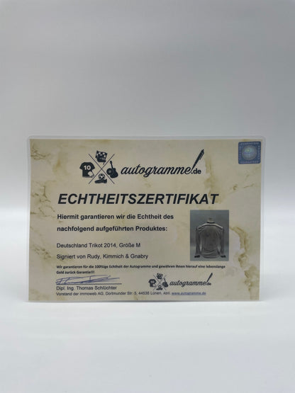 DFB jersey Rudy, Kimmich and Gnabry signed Adidas Coa Autogram M