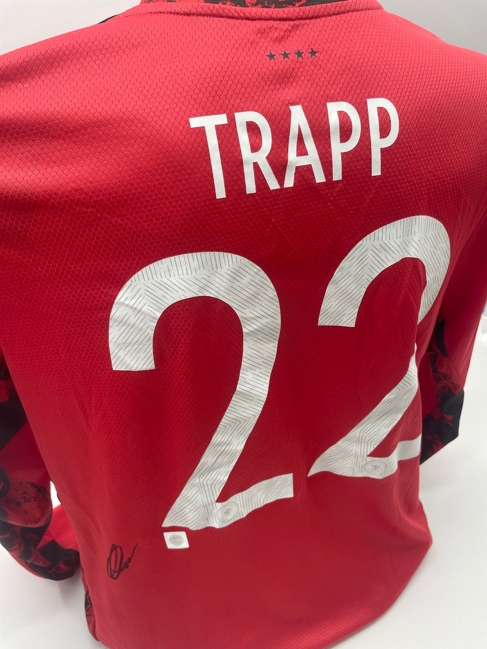 DFB Trikot Kevin Trapp signiert Adidas COA Deutschland DFB Autogramm L