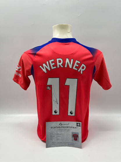 FC Chelsea Trikot Timo Werner signiert Autogramm Nike 158-170