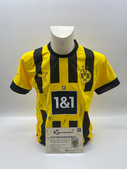 BVB Authentic jersey 2022/2023 team signed Borussia Dortmund COA Puma New XS