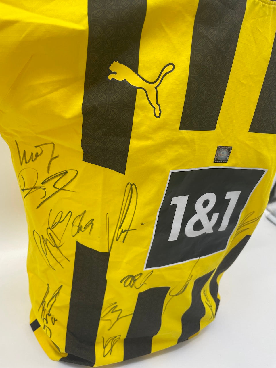 BVB Authentic jersey 2022/2023 team signed Borussia Dortmund COA Puma New XS