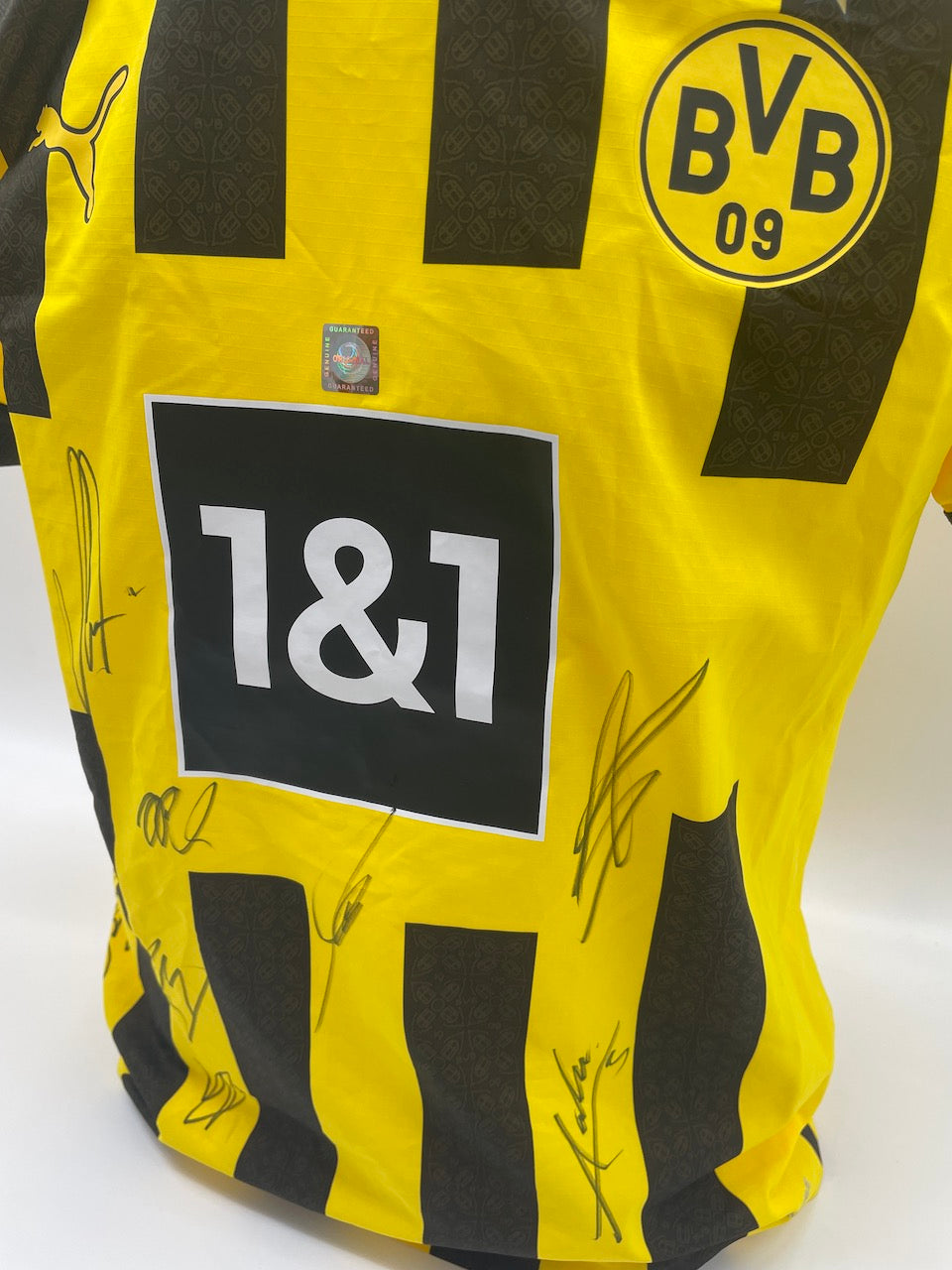 BVB Authentic jersey 2022/2023 team signed Borussia Dortmund COA Puma New XS