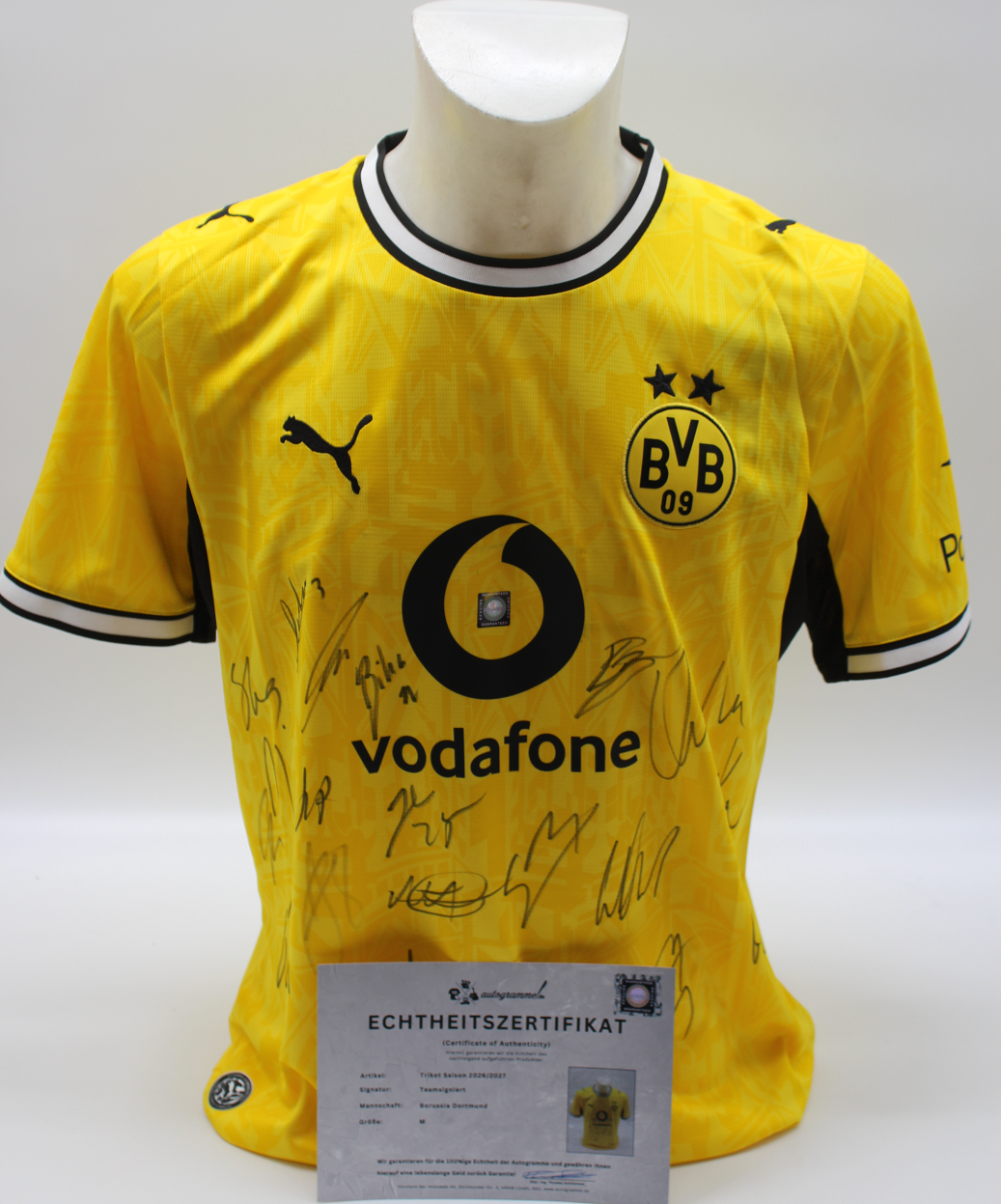 BVB Trikot 2026/2027 Teamsigniert Borussia Dortmund Puma Neu M