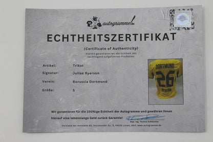 Borussia Dortmund Trikot Julian Ryerson COA BVB Puma neu S 26/27
