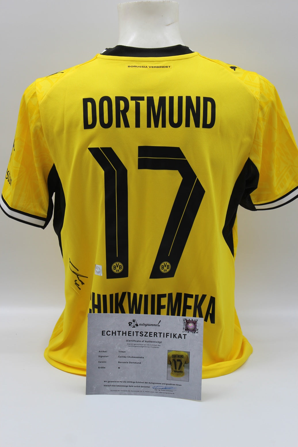 Borussia Dortmund Trikot Carney Chukwuemeka COA BVB Puma neu M 26/27
