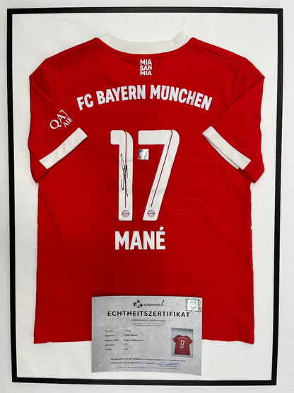 Bayern München Trikot Sadio Mane signiert im Rahmen COA Adidas neu 152
