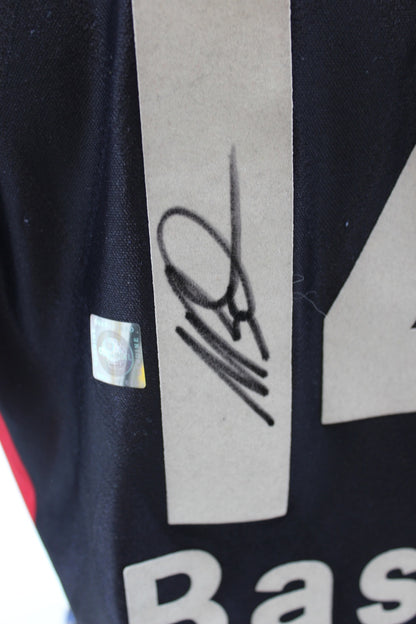 Bayern München Trikot Mario Basler signiert Autogramme Adidas Proof FCB S