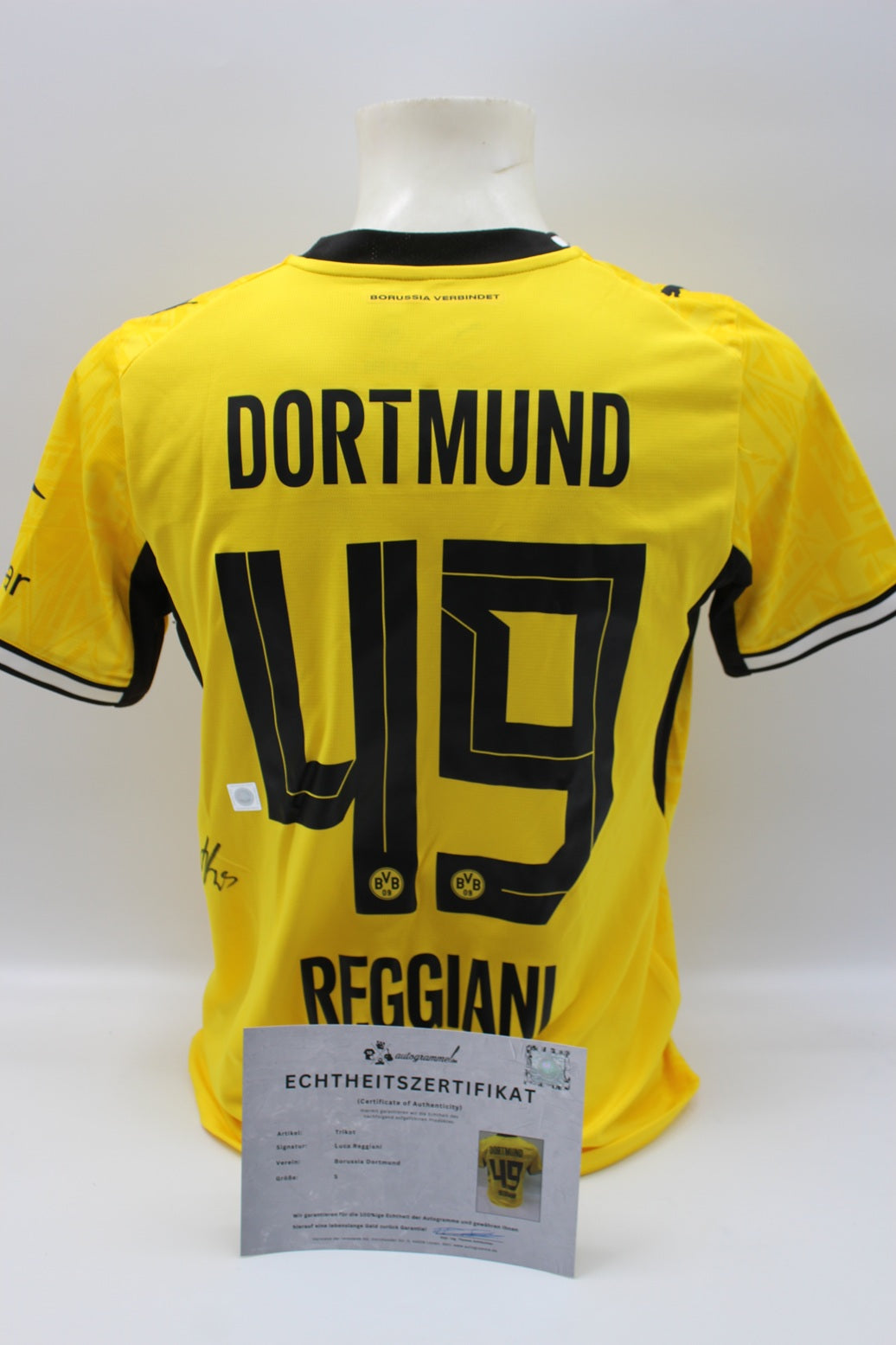 Borussia Dortmund Trikot Luca Reggiani COA BVB Puma neu S 26/27