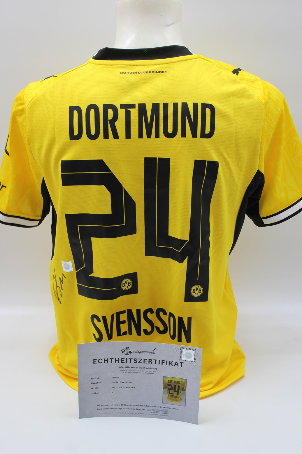 Borussia Dortmund Trikot Daniel Svensson COA BVB Puma neu M 26/27