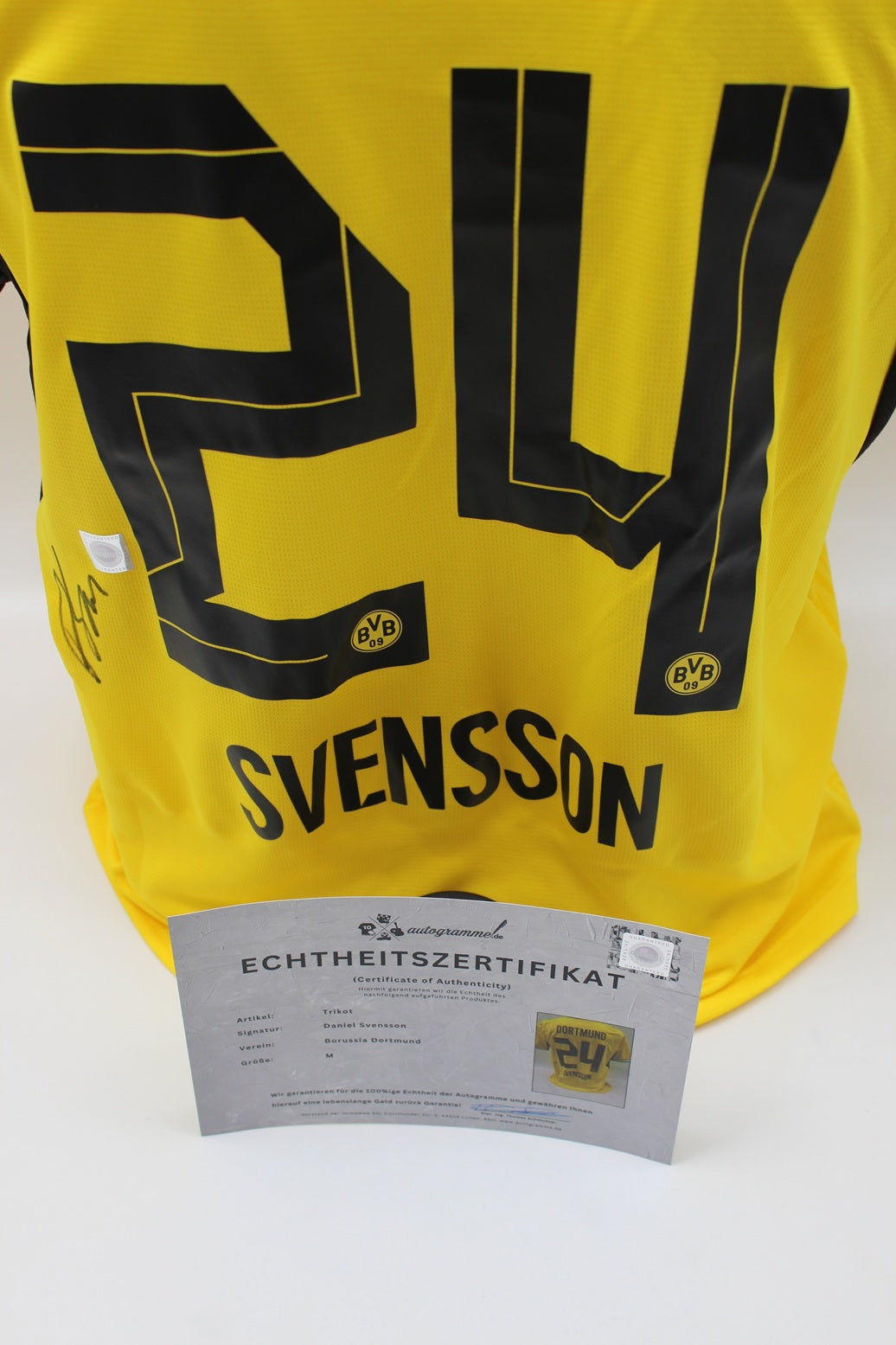 Borussia Dortmund Trikot Daniel Svensson COA BVB Puma neu M 26/27