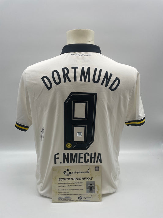 Borussia Dortmund jersey Felix Nmecha signed BVB autograph Puma COA L