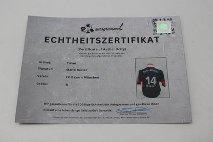 Bayern München Trikot Mario Basler signiert Autogramme Adidas Proof FCB M