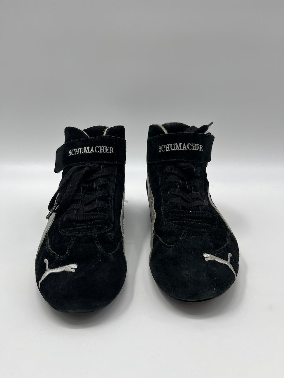 Zapatillas de conducción originales usadas de Ralf Schumacher de Fórmula 1, firmadas con autógrafo