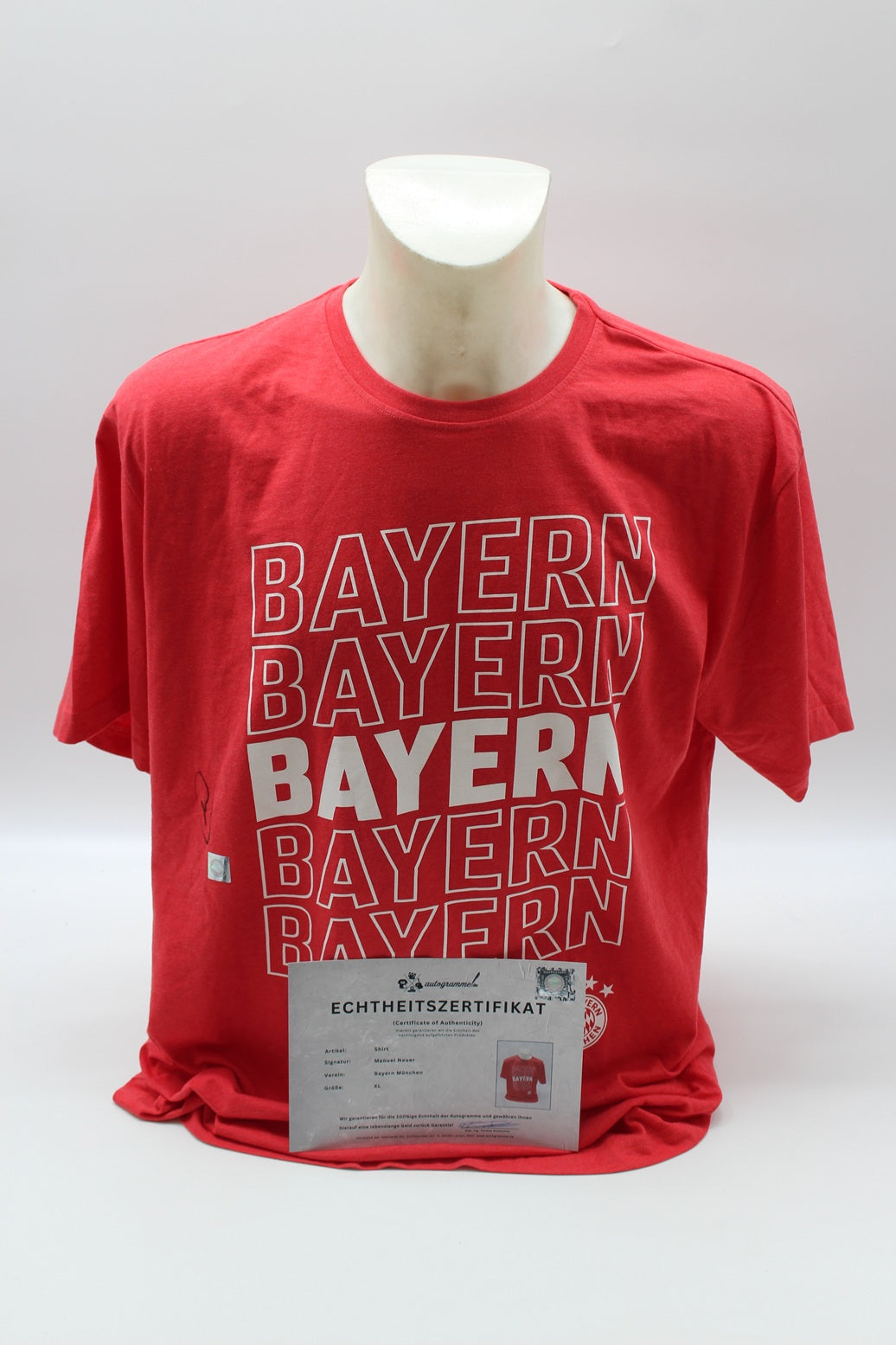 Bayern München Shirt Manuel Neuer signiert Autogramm FCB XL