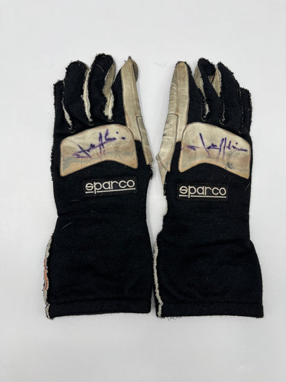 Jean Alesi original getragen & signierte Fahrerhandschuhe DTM