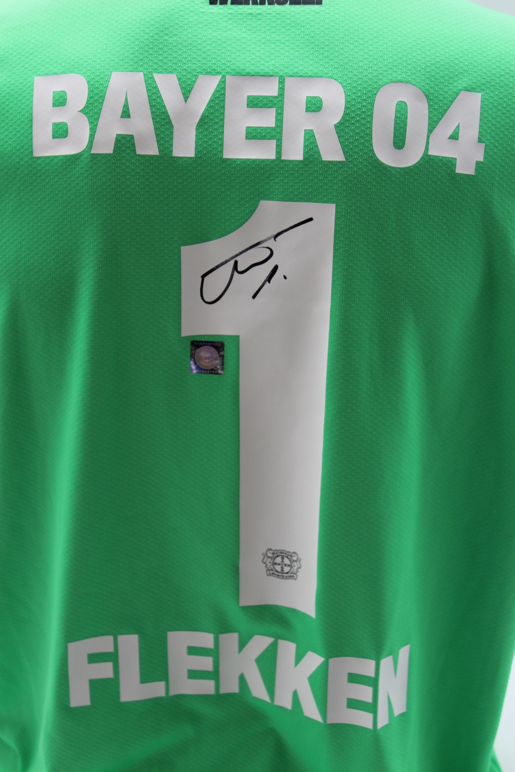 Bayer Leverkusen Authentic Trikot Mark Flekken signiert New Balance COA neu L