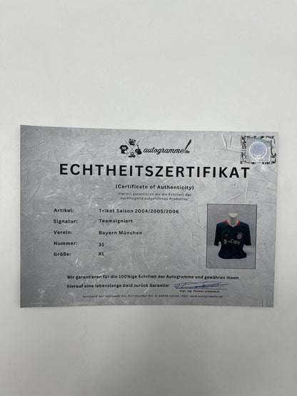 Bayern München Trikot 2004/2005, 2005/2006 Teamsigniert Autogramm neu Adidas XL