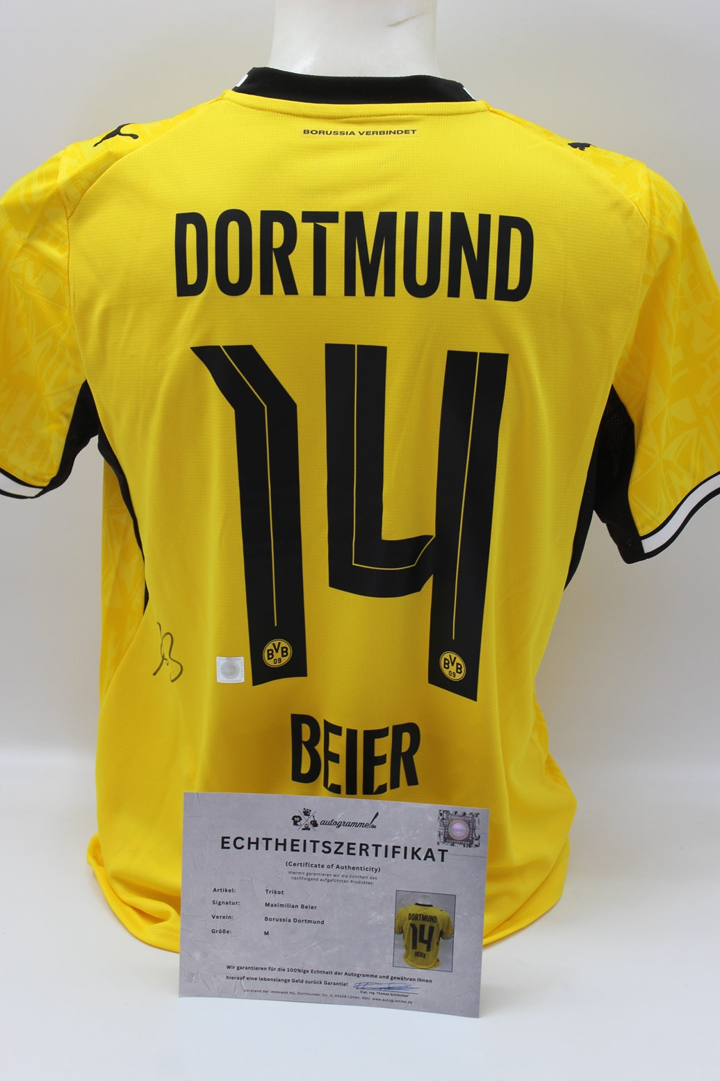 Borussia Dortmund Trikot Maximilian Beier COA BVB Puma neu M 26/27