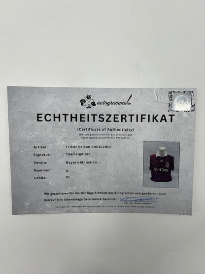 Bayern München Trikot 2006/2007 Teamsigniert Autogramm Adidas XL