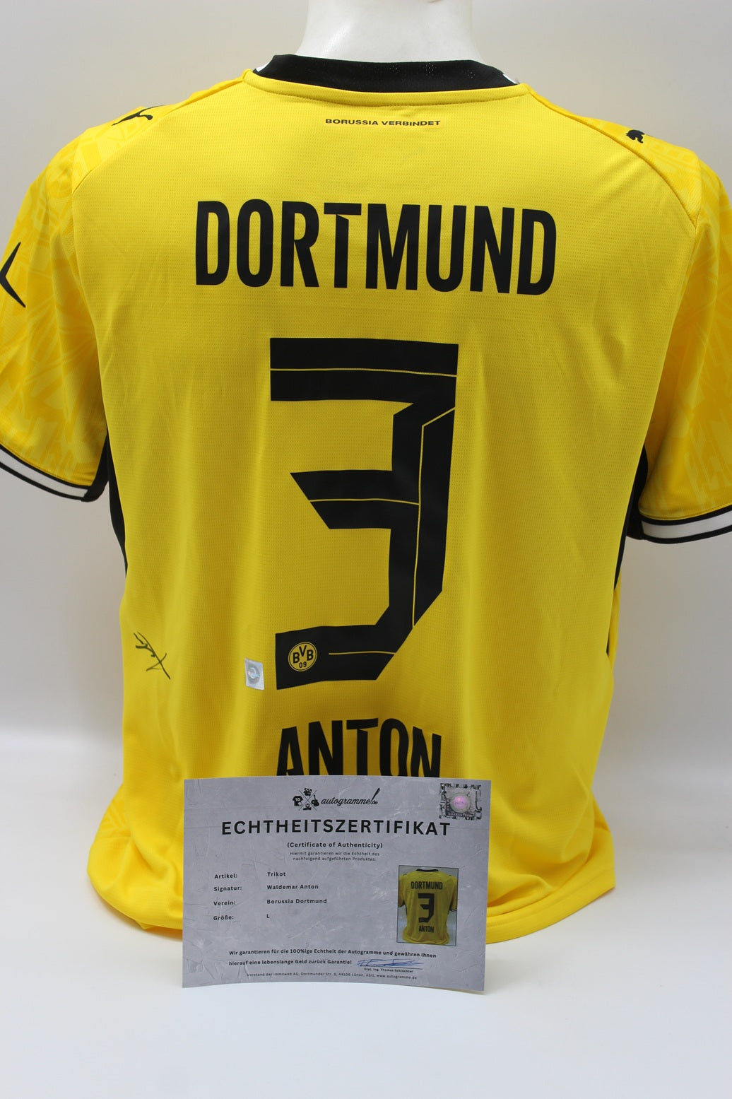 Borussia Dortmund Trikot Waldemar Anton COA BVB Puma neu L 26/27