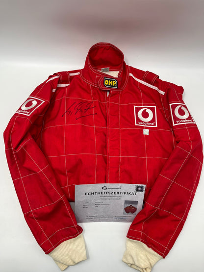 OMP Rennanzug signiert von Michael Schumacher Autogramm