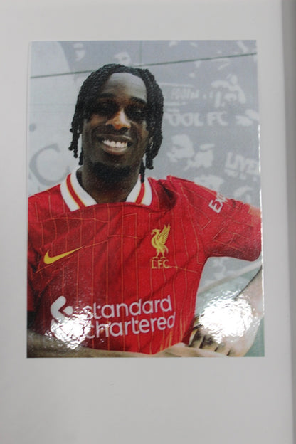Kapitänsbinde Jeremie Frimpong signiert im Rahmen FC Liverpool Autogramm