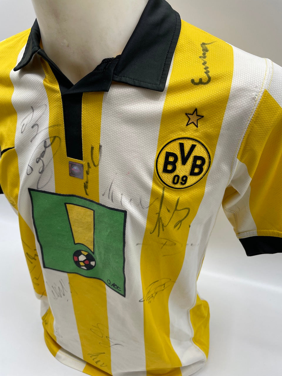 BVB jersey 2006/2007 team signed Borussia Dortmund COA Nike S