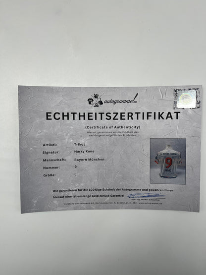 Bayern München Trikot Harry Kane signiert Autogramm Adidas COA L