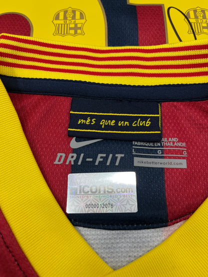 FC Barcelona Trikot Lionel Messi signiert Autogramm Nike COA L