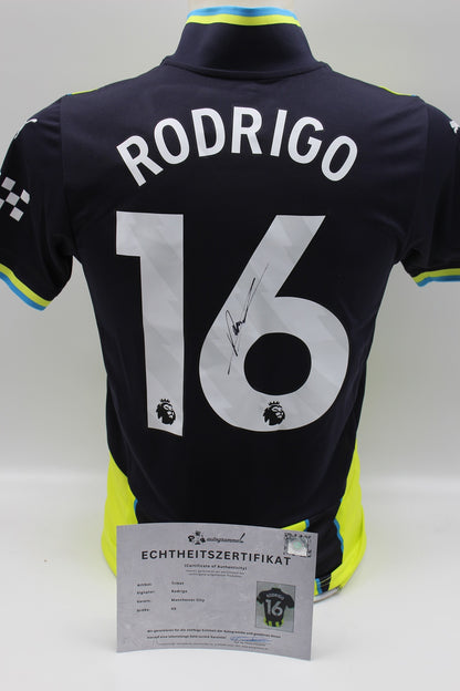 Manchester City Trikot Rodri signiert Autogramm Puma COA neu XS 24/25