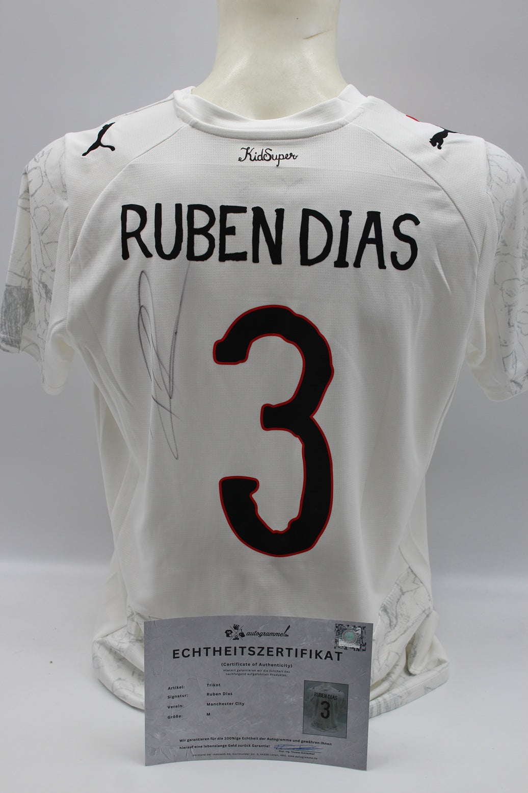 Manchester City Trikot Ruben Dias signiert Autogramm Puma COA neu M 2025