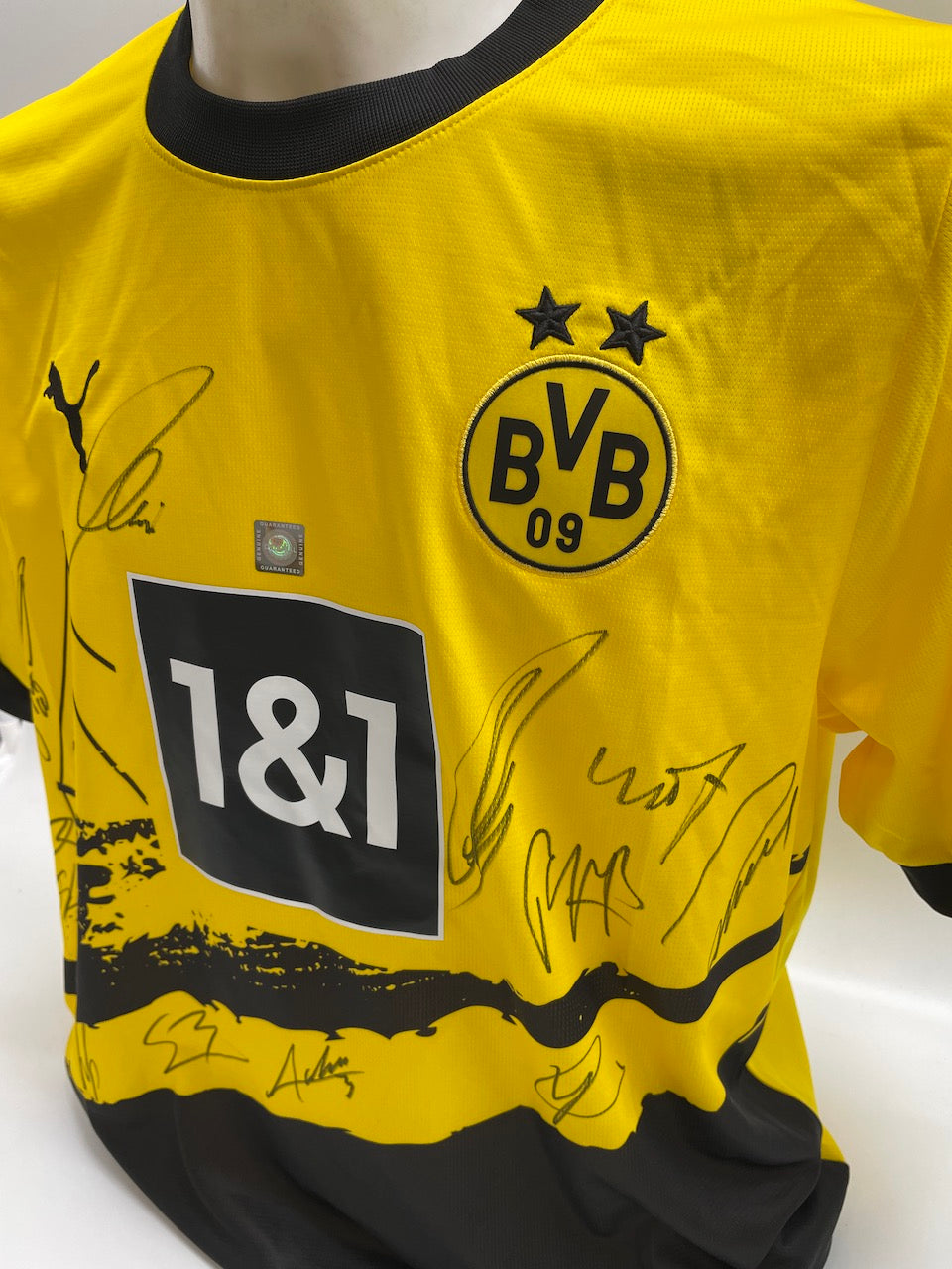 BVB jersey 2023/2024 team signed Borussia Dortmund COA New Puma XL