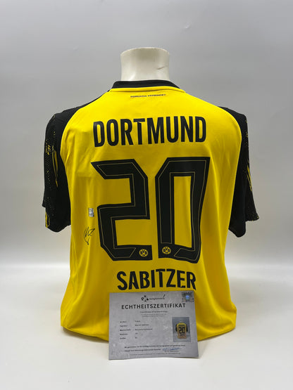 Borussia Dortmund Trikot signiert Marcel Sabitzer Autogramm BVB Puma XL