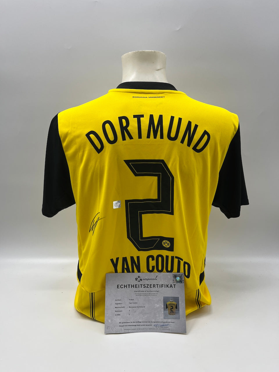 Borussia Dortmund Trikot Yan Couto signiert BVB Puma L
