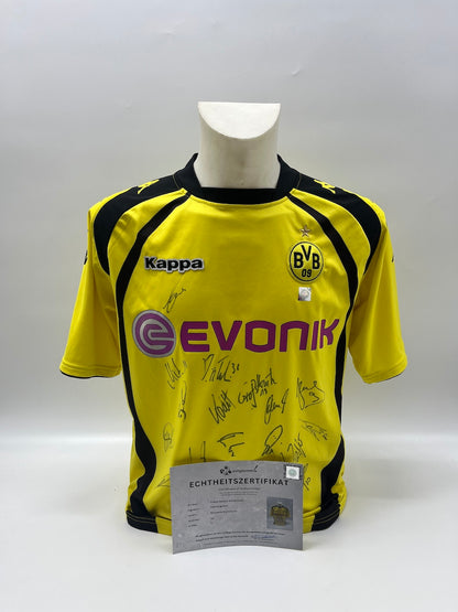 BVB Trikot 2009/2010 Teamsigniert Borussia Dortmund COA Kappa L